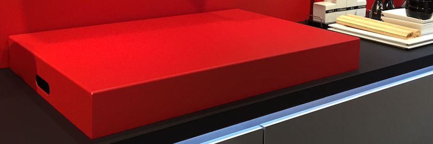 Gekleurde afdekkap kookplaat | Bokmerk