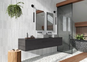 Badmeubel in black oak | H&R Badmeubelen