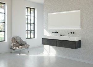 Keramisch wastafelblad met opstaande rand | Primabad - Primabad