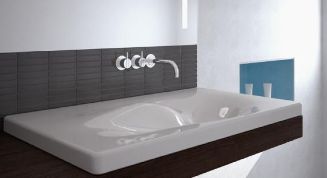 BATHroom Solutions.: Kanera 1 E: wastafel als ‘sculptuur’