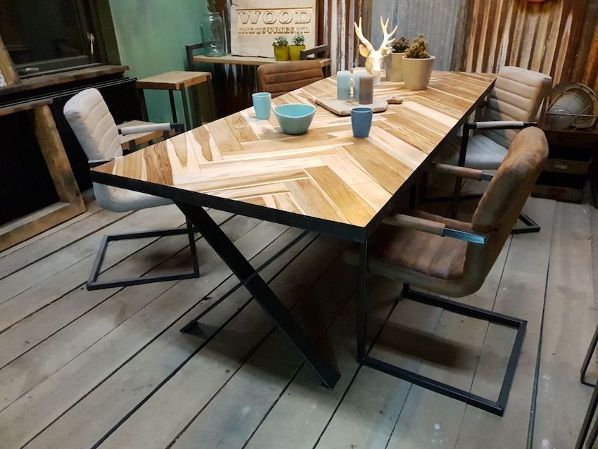 Visgraat eettafel | Woondindustries