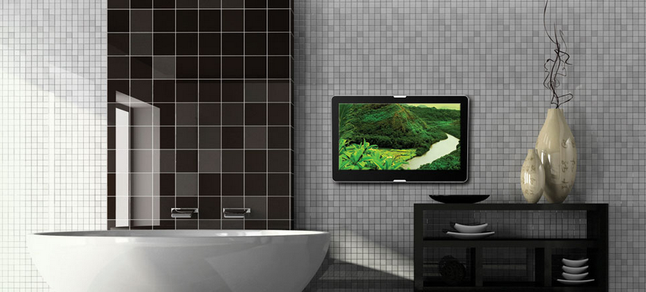 Inbouw of opbouw badkamer TV | AquaSound