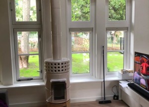 Ronde keramische kachel | Art of Fire