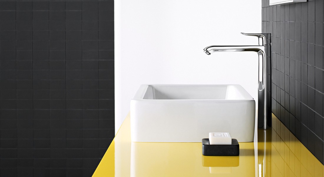 Hoge uitvoering Hansgrohe Metris S wastafelmengkraan