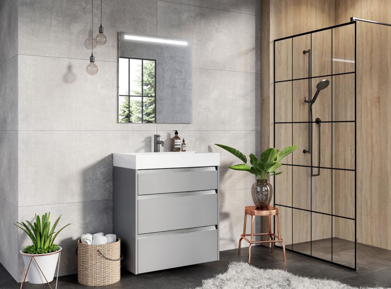 Badmeubelserie Square Tiga | H&R Badmeubelen