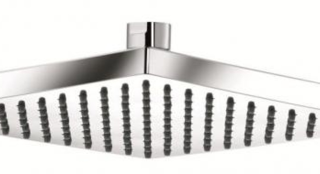 Vierkante hoofddouches van Kludi