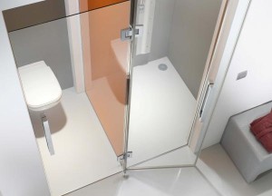 Zwaaideur van Hüppe voor douche of entree badkamer - Hüppe