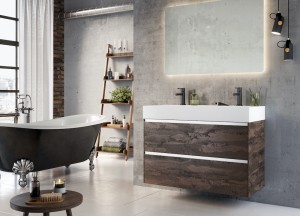 XXL Badmeubelkast Square | H&amp;R Badmeubelen - H&amp;R Badmeubelen