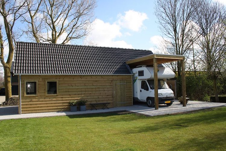 Hoge carport | MG Houtbouw