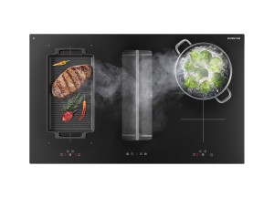 Inductiekookplaat met geïntegreerde afzuiging | Inventum