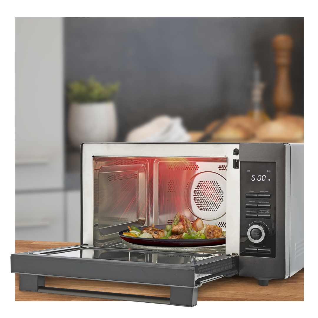 Vrijstaande combi magnetron met bijzondere functies | Inventum