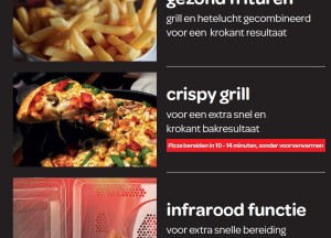 Vrijstaande combi magnetron met bijzondere functies | Inventum