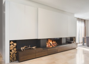 Moderne energiezuinige houthaard | M-design - M-Design