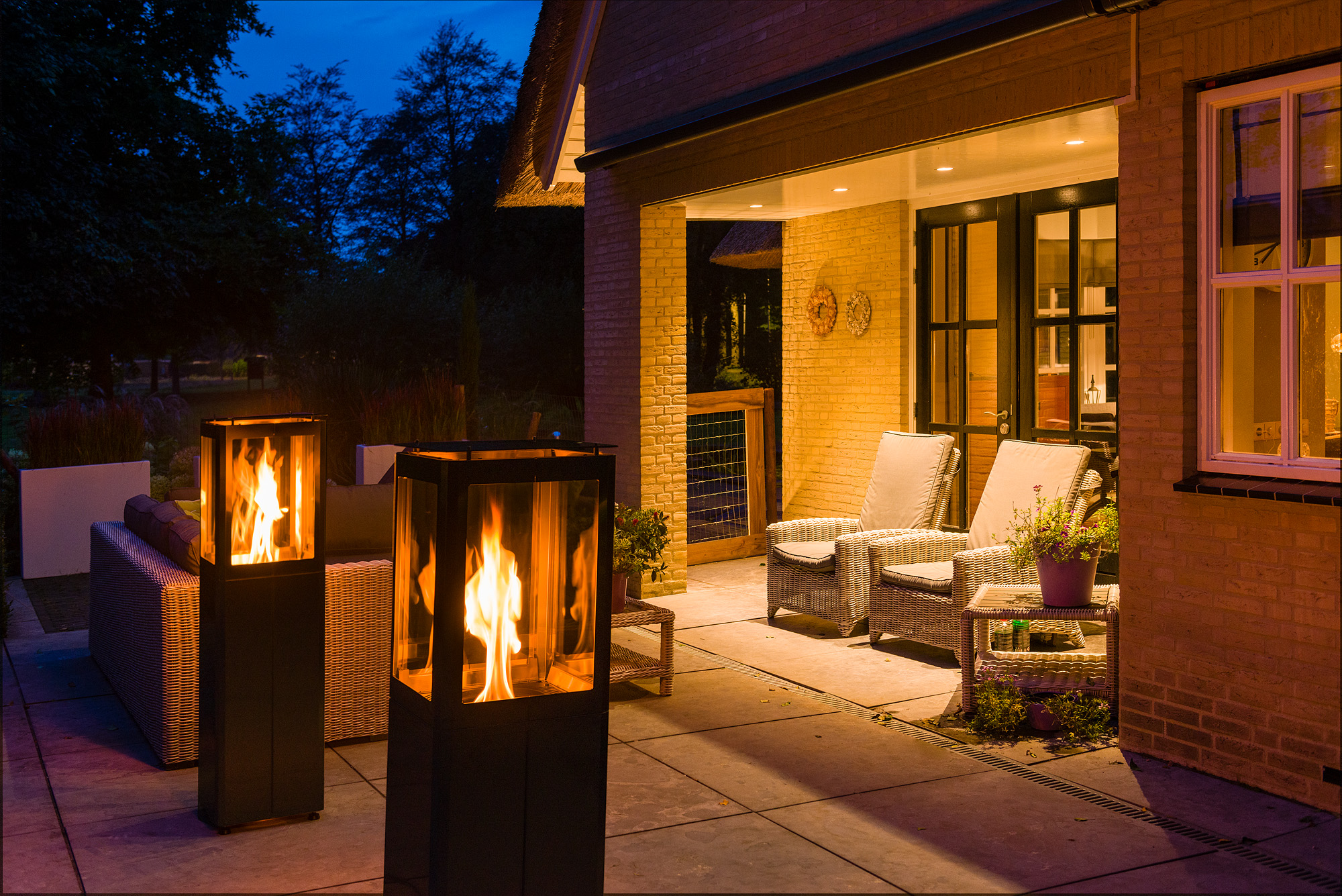 Pellet terrasverwarmer Qube | BlueSolid