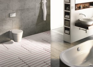 Vloerverwarming in de badkamer - 