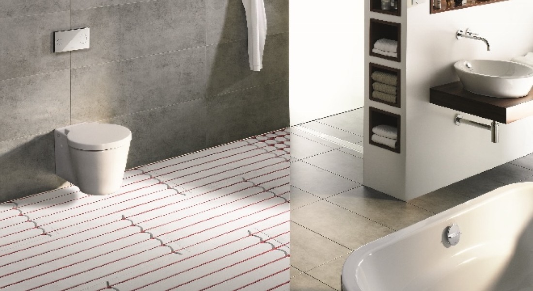 Vloerverwarming in de badkamer