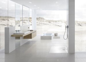 BETTE Inloopdouche met waterafvoer aan de rand - Bette