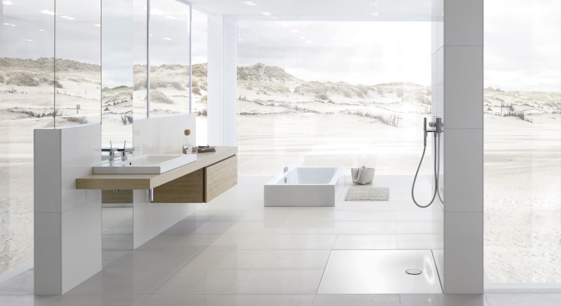 BETTE Inloopdouche met waterafvoer aan de rand