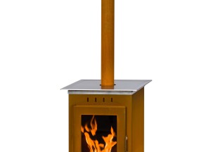 Pelletkachel voor buiten - NextPal Cortenstaal