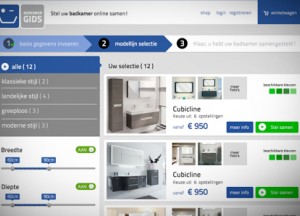 Badmeubelhuis introduceert badmeubel-configurator - 