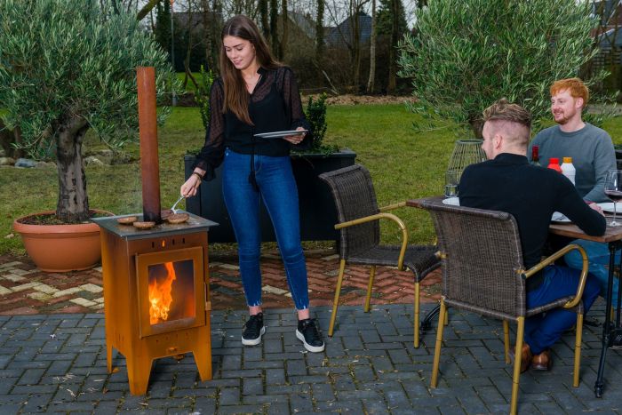 Tuinhaard pellets grillplaat | Bluesolid