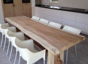 Suar hout boomstamtafel | Puurteak - Puurteak