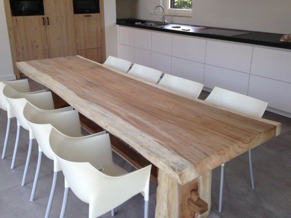 Suar hout boomstamtafel | Puurteak