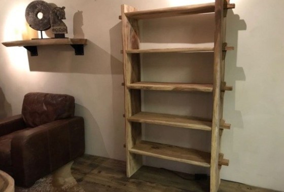 Boomstam boekenkast | Puurteak - Puurteak