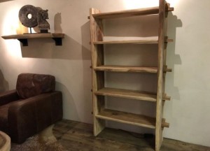 Boomstam boekenkast | Puurteak - Puurteak