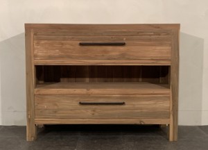 Badkamermeubel teakhout 110cm | Puurteak.nl - Puurteak badkamermeubelen