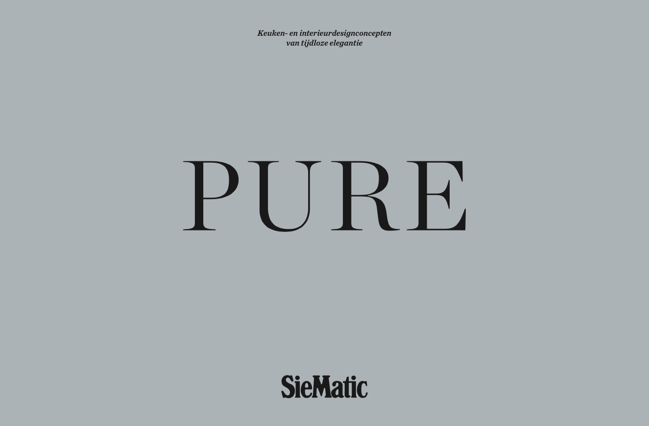 SieMatic Pure, Urban & Classic | digitale brochures