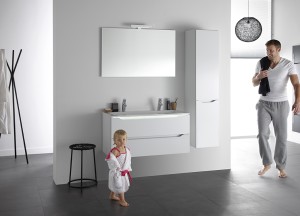 Strak en greeploos badkamerdesign van Primabad - Primabad