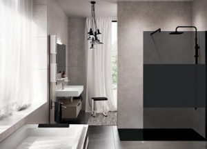 Zwarte inloopdouche | Novellini - Novellini