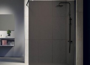 Zwarte inloopdouche | Novellini