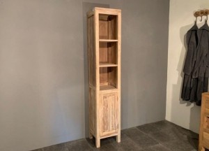 Hoge badkamerkast teak | Puurteak - Puurteak badkamermeubelen