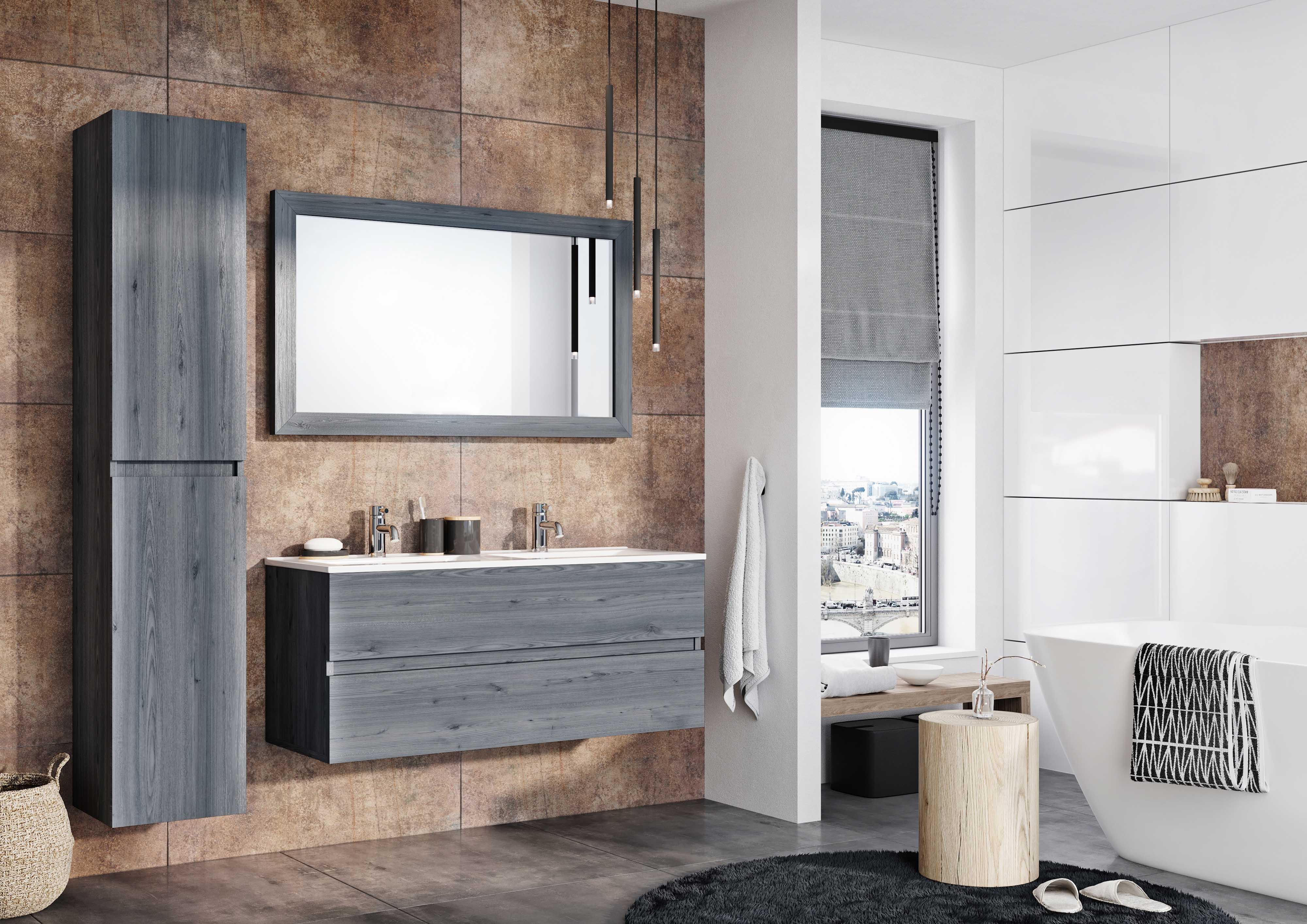 Massief eiken badmeubel Victoria | H&R Badmeubelen