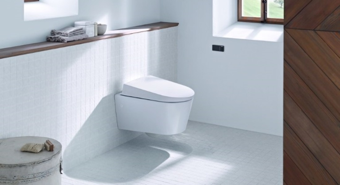 Toilet met de afstandsbediening van Geberit