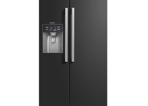 Zwarte Amerikaanse koelkast | Inventum - Inventum