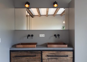 Badkamer meubels met betontop