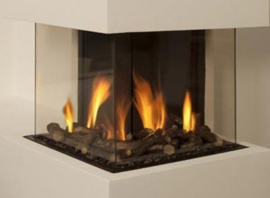 Inbouw gas hoekhaard | Trimline Fires