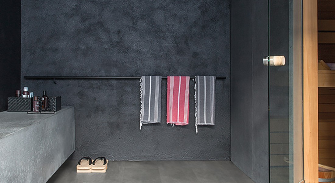 Livyn badkamervloer met natuursteenlook