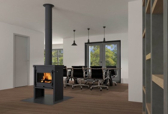 Vloerplaat voor de houtkachel | JAnco  de Jong - JAcobus