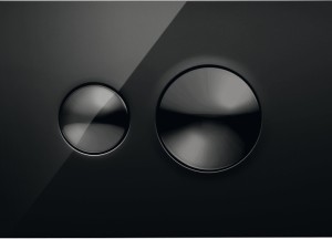 Nieuw! Zwarte design-bedieningsplaten voor de WC - 