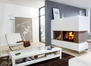 Strakke inbouw kachel Lina | Schmid - Schmid via HIH