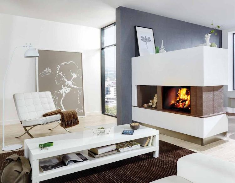 Strakke inbouw kachel Lina | Schmid