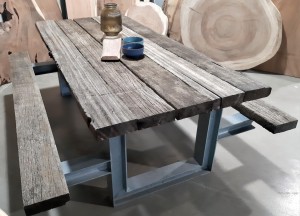 Wagonhouten draglineschot picknicktafel | Woodindustries - Woodindustries