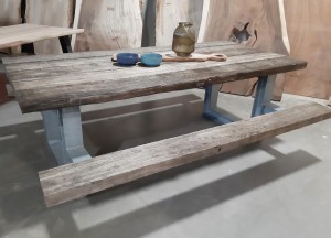 Wagonhouten draglineschot picknicktafel | Woodindustries