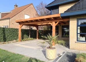 Robuuste overkapping | MG Houtbouw - MG Houtbouw