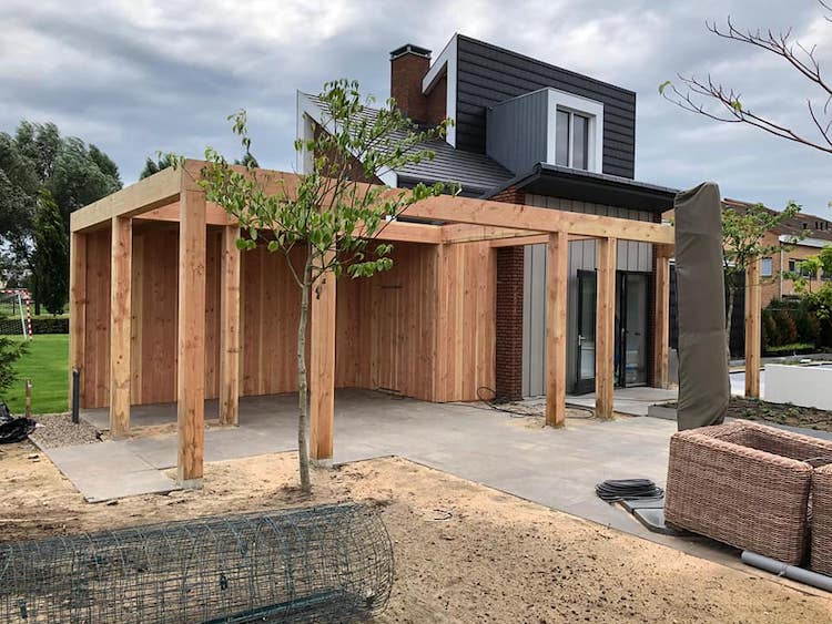 Overkapping met pergola | MG Houtbouw
