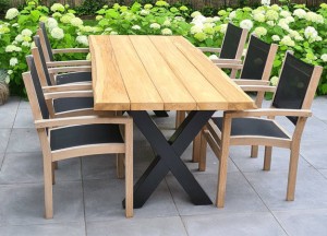  Teakhouten boomstamtafel | Puurteak